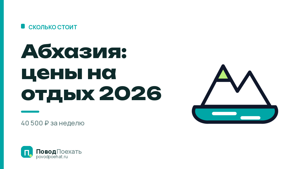 Абхазия: цены на отдых 2026 — смета на неделю на двоих